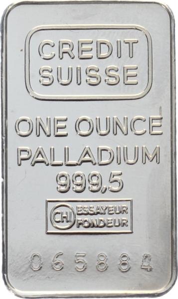 Credit Suisse - 1 Unze Feinpalladium